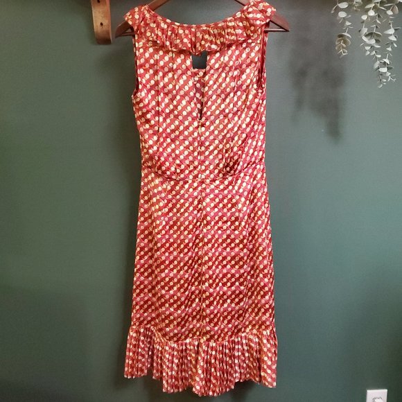 Tory Burch | Polka Dot Silk Blend Dress - Picture 3 of 7